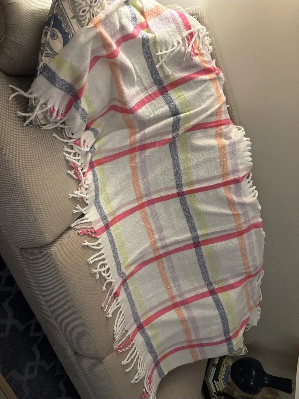 Shiraleah cream plaid